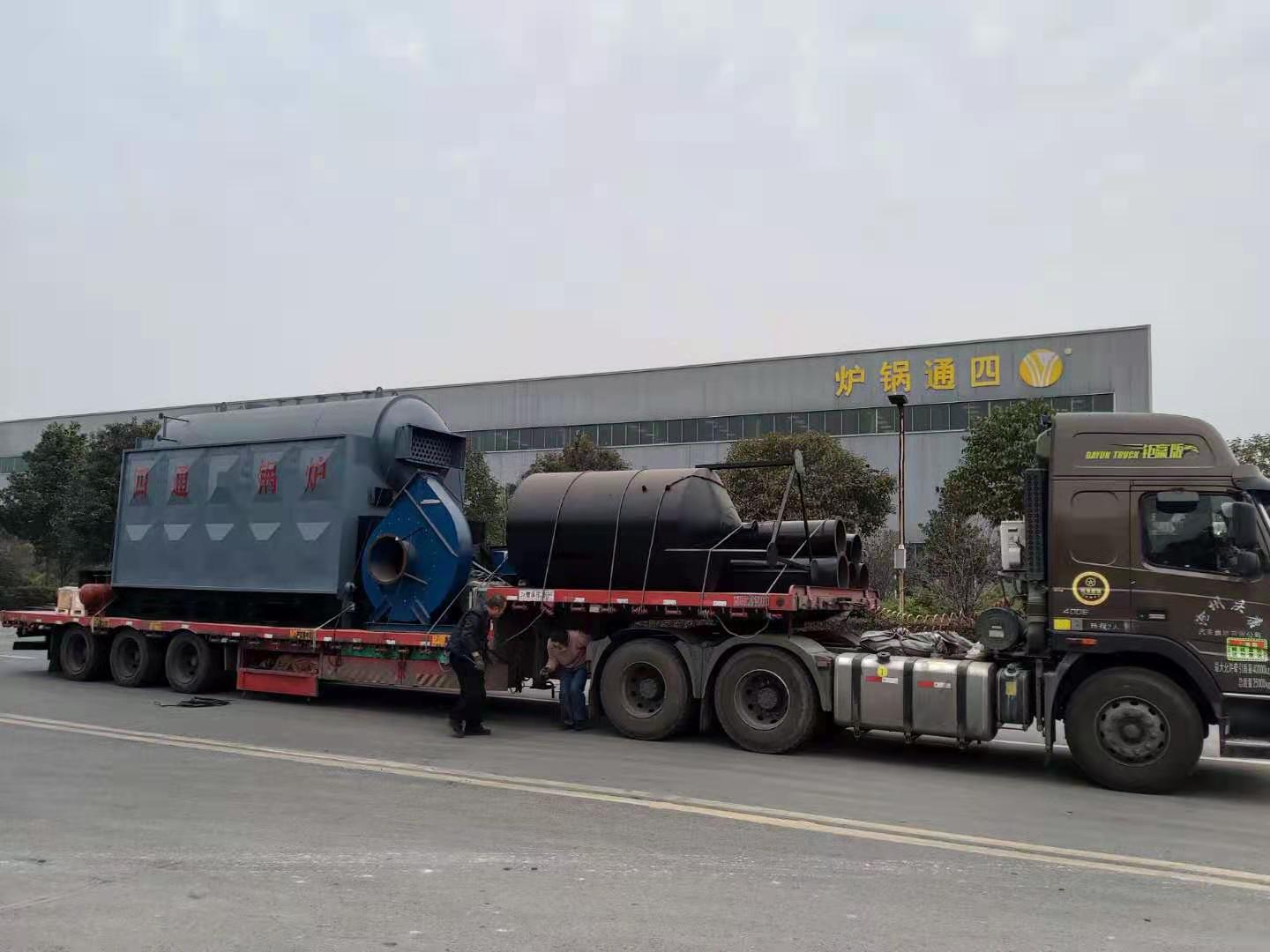 4吨生物质蒸汽锅炉发往江苏省盐城市