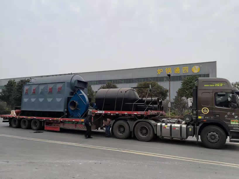 4吨生物质蒸汽锅炉发往江苏省盐